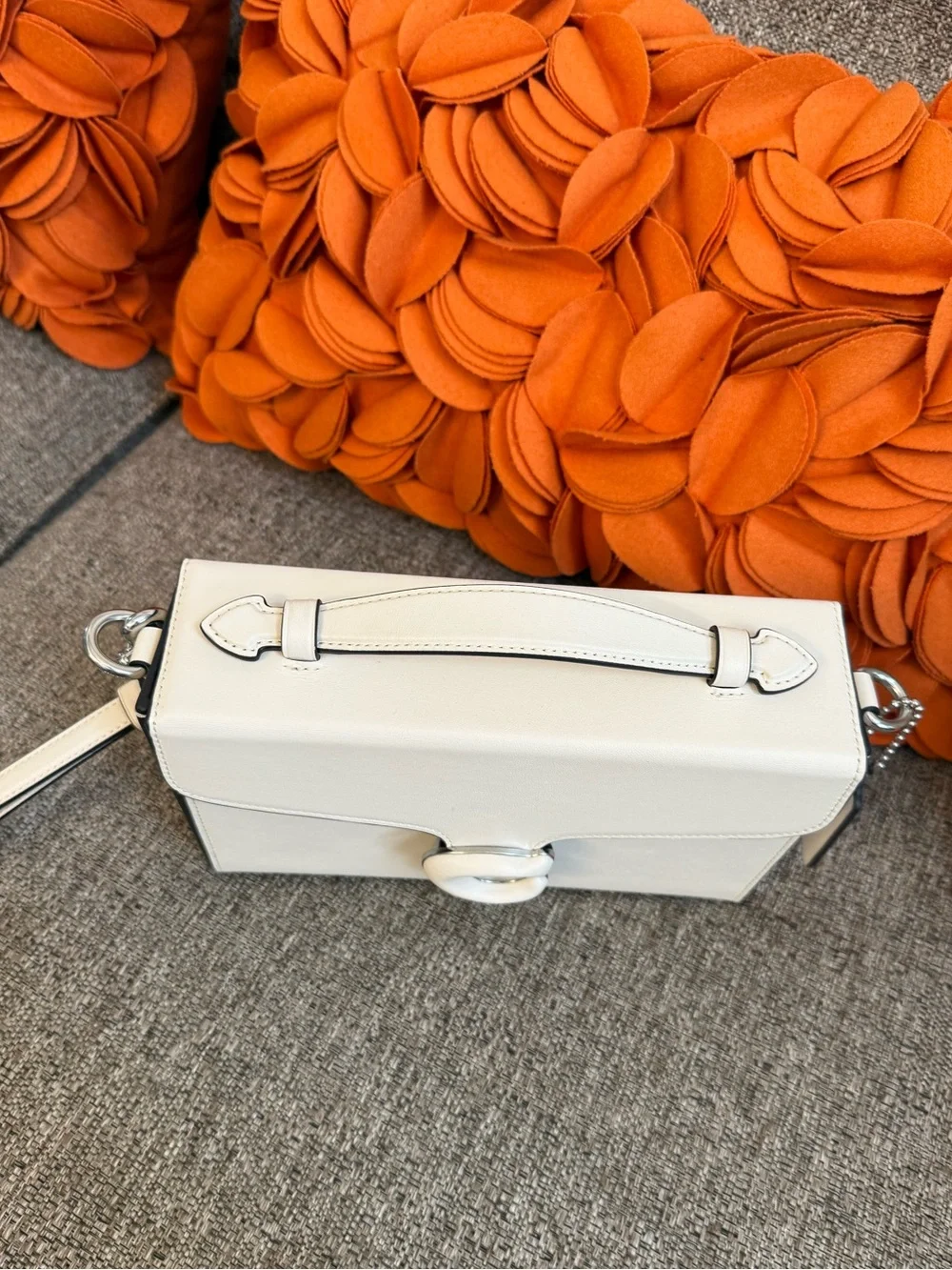 NWT Coach Tabby Box Bag in Chalk Glove Leather $495 MSRP